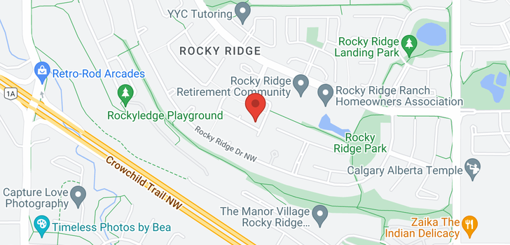 map of 65 ROCKY RIDGE CI NW
